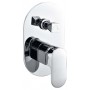 Dove Chrome Wall Mixer With Diverter